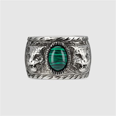 gucci garden ring silver|gucci trademark ring.